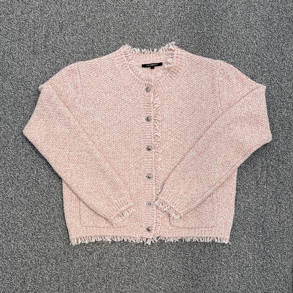Kobi Halperin Pink Fringed Women's Sweater